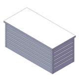 Lockable large capacity high-quality outdoor waterproof garden metal shed container terrace storage box outdoor storage toolbox can be customized