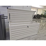Lockable large capacity high-quality outdoor waterproof garden metal shed container terrace storage box outdoor storage toolbox can be customized